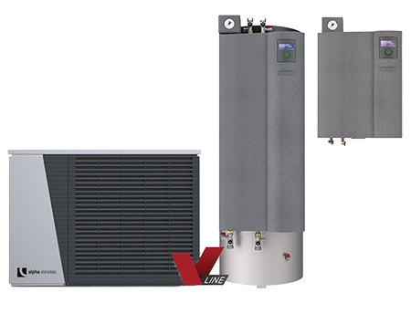 Toote pilt: Monoblokk inverter õhk-vesi soojuspump LWA V-Line  (Integreeritud tarbevee boileriga) 7-11.5kw